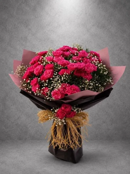 Pembe Çardak Güller Buca Çiçekçi BKT0045