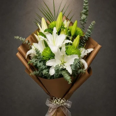 Premium Lilyum Buketi l Buca Çiçekçi l BKT0032