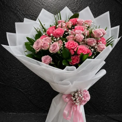 Soft Çardak Gül Buketi. Buca Çiçekçi. BKT0081