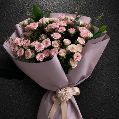 Lila Çardak Gül Buketi. Buca Çiçekçi. BKT0087