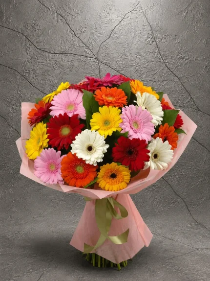 Premium Mix Gerbera Buketi. Buca Çiçekçi. BKT0100