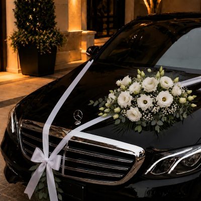 Zarafet Çizgisi Premium Gelin Arabası Süsleme WED5-0001