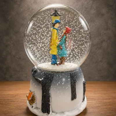 Kış Masalı Aşk Kar Küresi romantik çift figürlü kar küresi Buca Çiçekçi İzmir