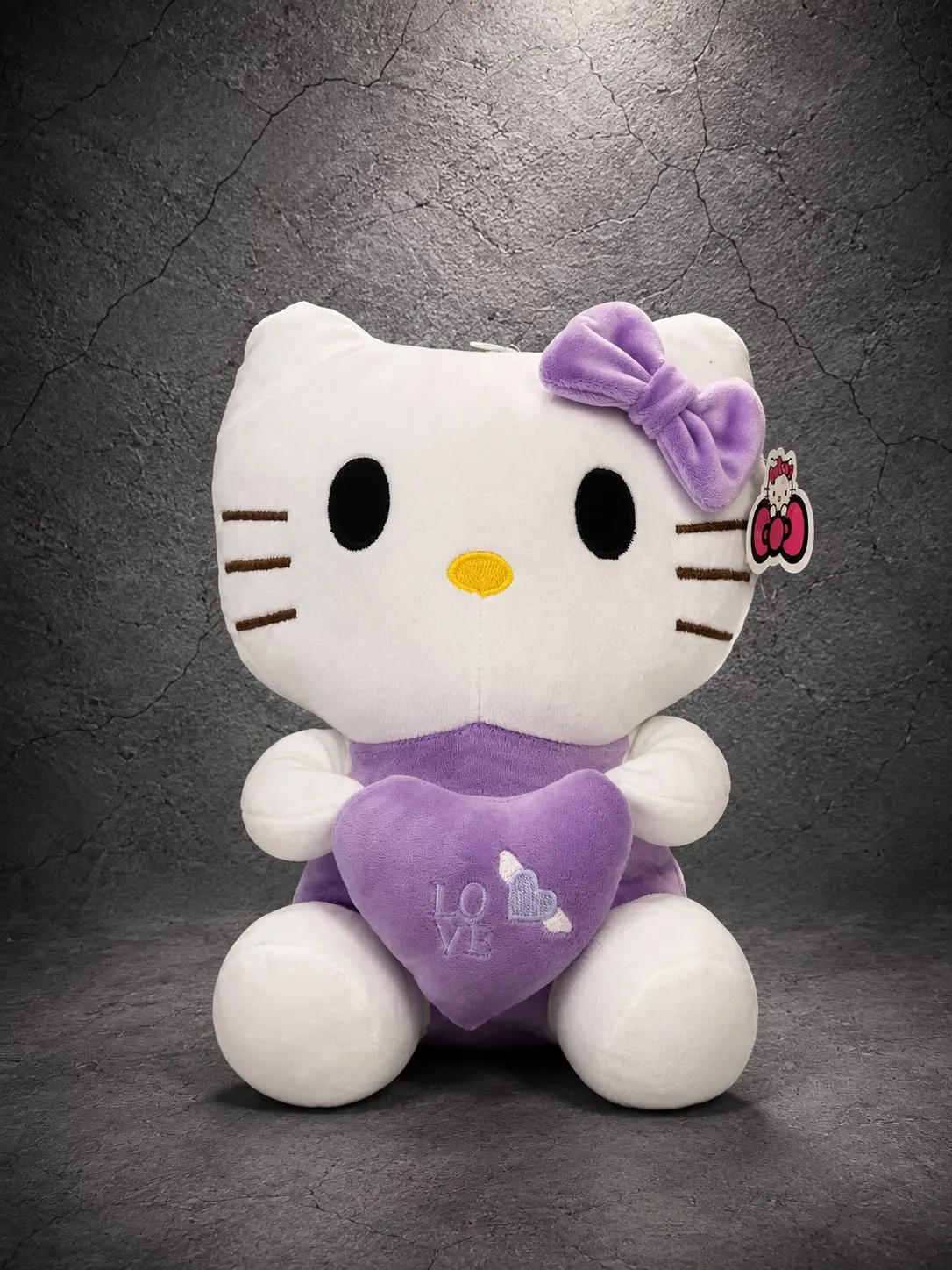 Mor Fiyonklu Peluş Oyuncak 30 cm Mor Fiyonklu Peluş Oyuncak 30 cm PLS0006 | Point Flowers Buca Çiçekçi