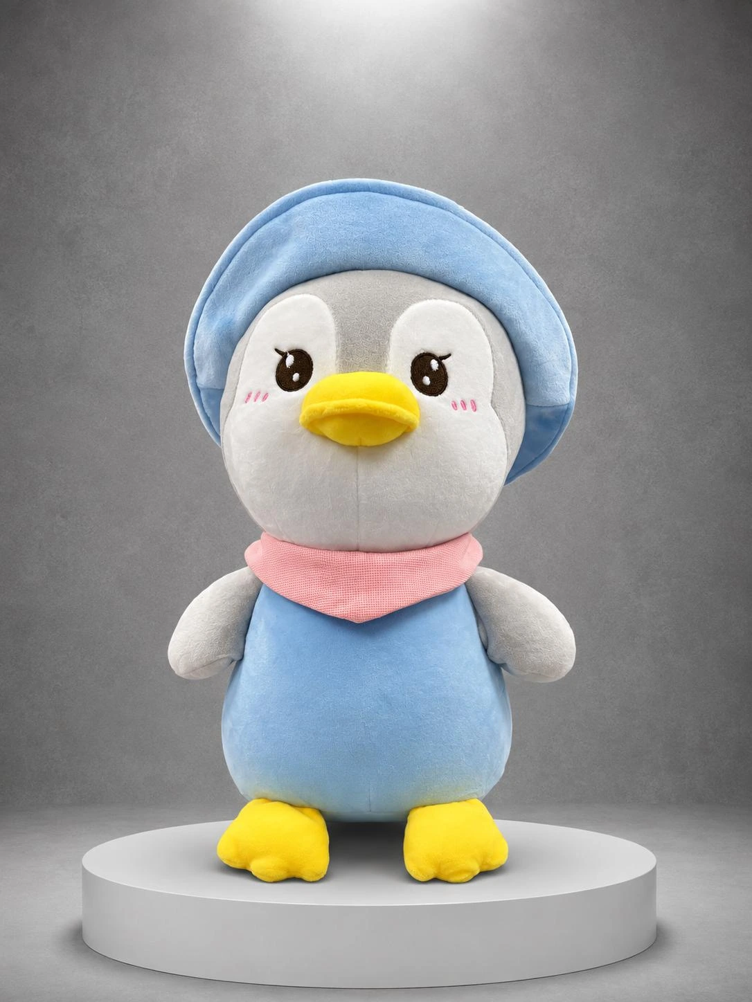 Sevimli Penguen Peluş Oyuncak 35 cm – PLS0021 Sevimli Penguen Peluş Oyuncak 35 cm PLS0021 mavi şapkalı premium peluş oyuncak